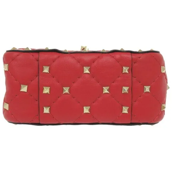 VALENTINO GARAVANI Red Leather Shoulder Bag - Picture 5 of 11